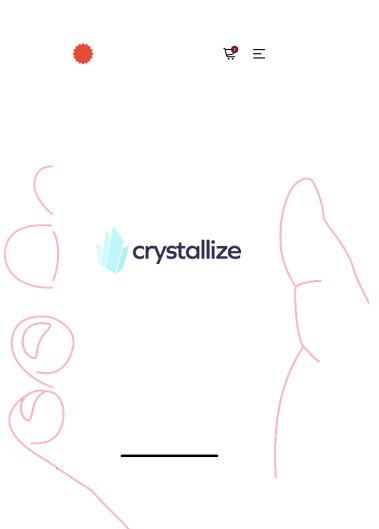 Crystallize headless e-handelsplattform på mobil